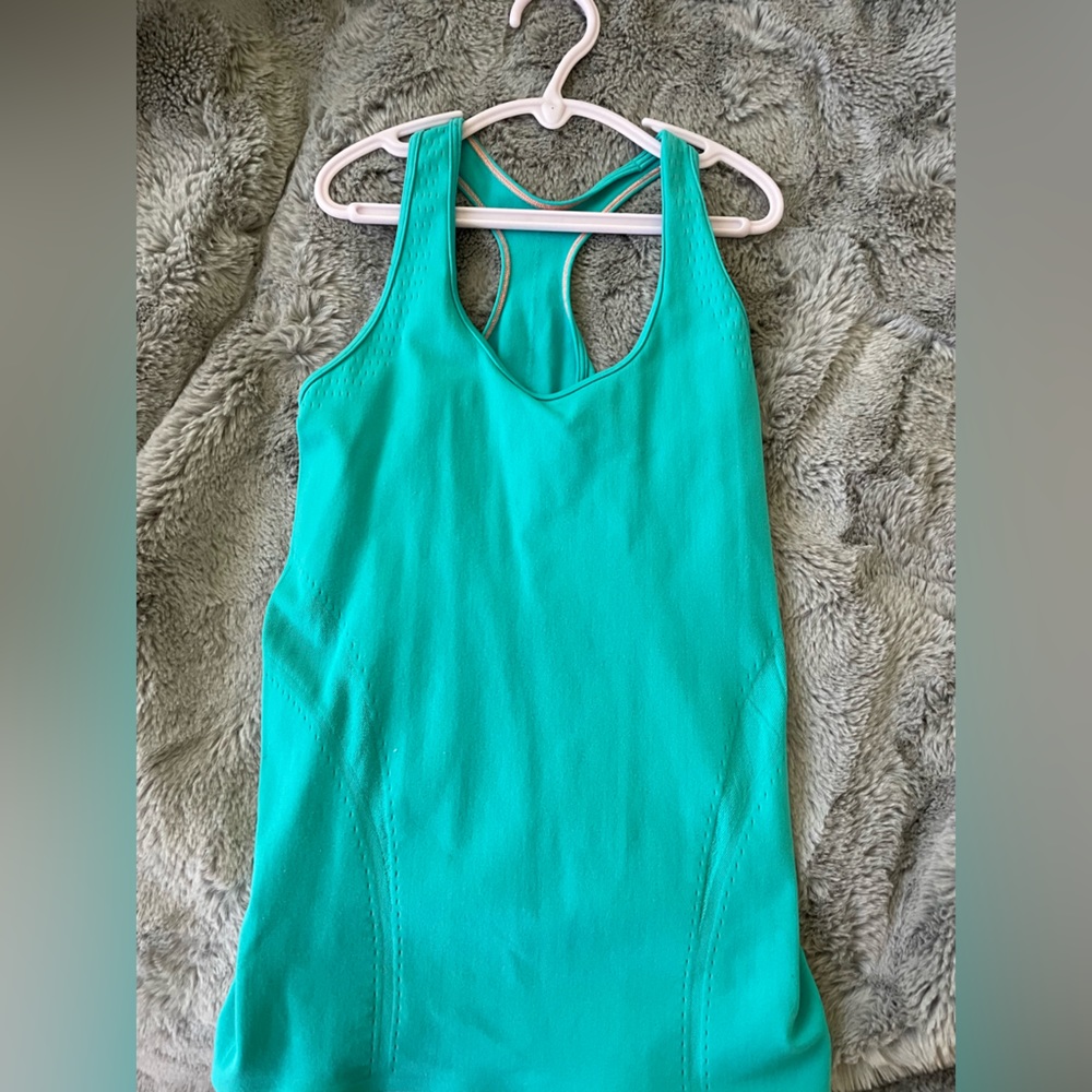 IVIVVA Turqouise Racerbank Workout Tank Top